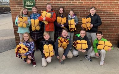 SMCES students construct and deliver blankets to residents of local facilities