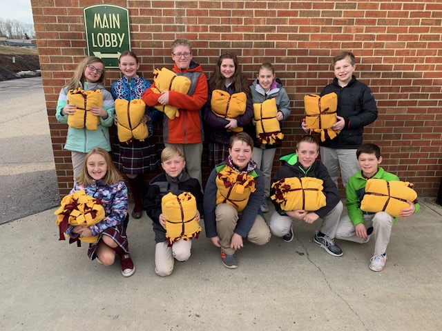 SMCES students construct and deliver blankets to residents of local facilities