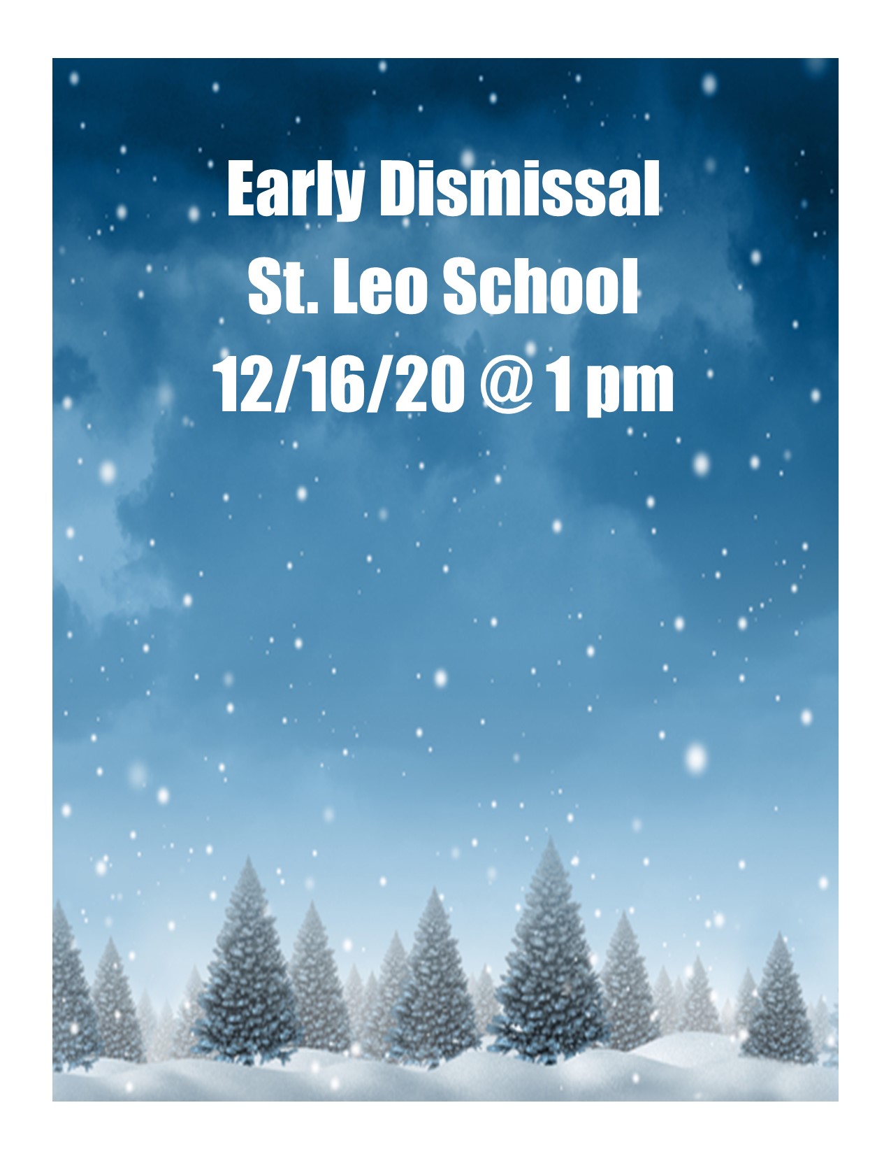 christmas Dismissal