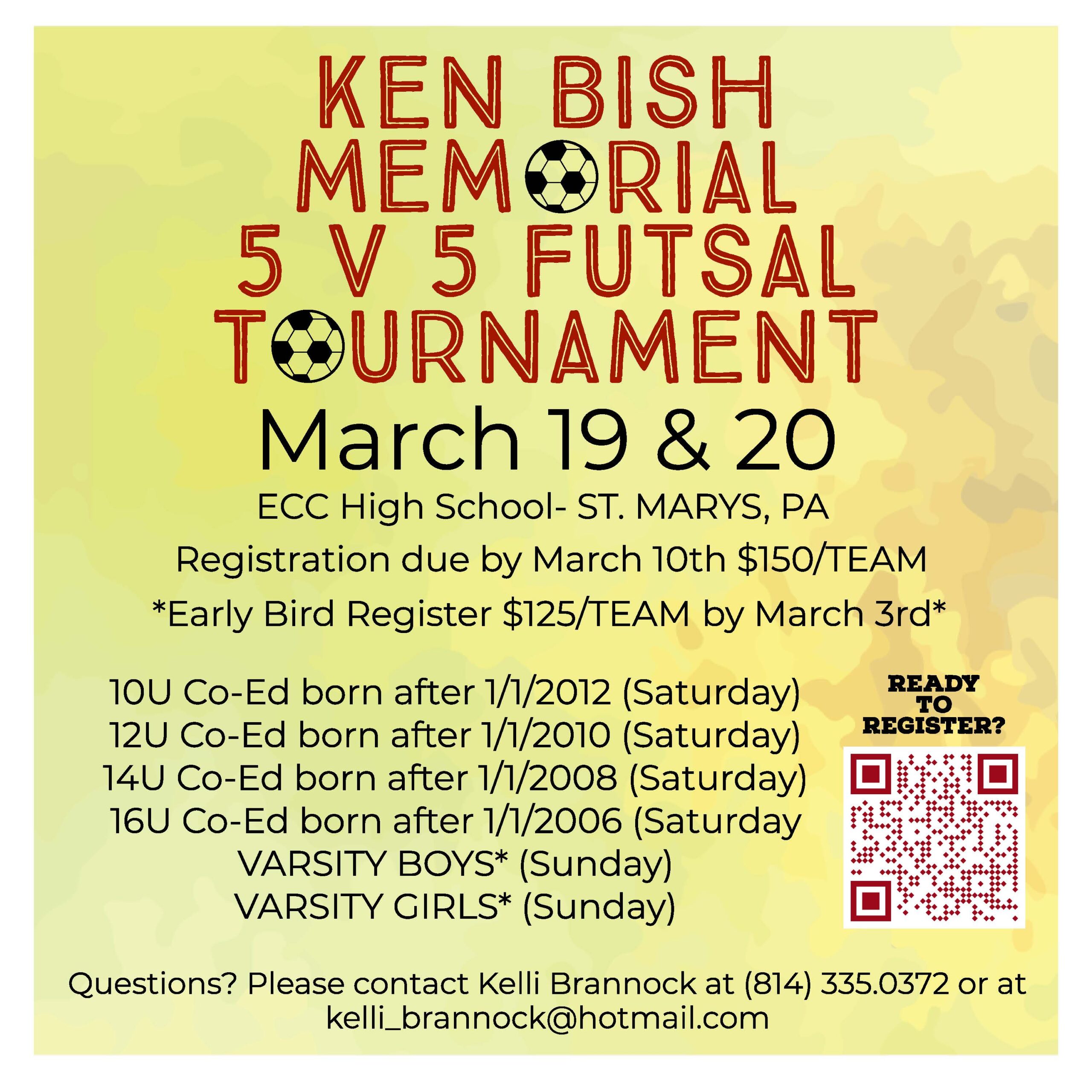 Ken Bish Memorial Tournament Elk County Catholic School System