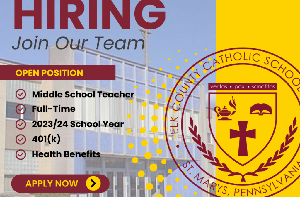 Now Hiring SMCMS Teacher
