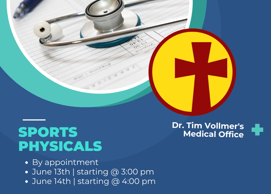 Sports Physicals June 13-14, 2023
