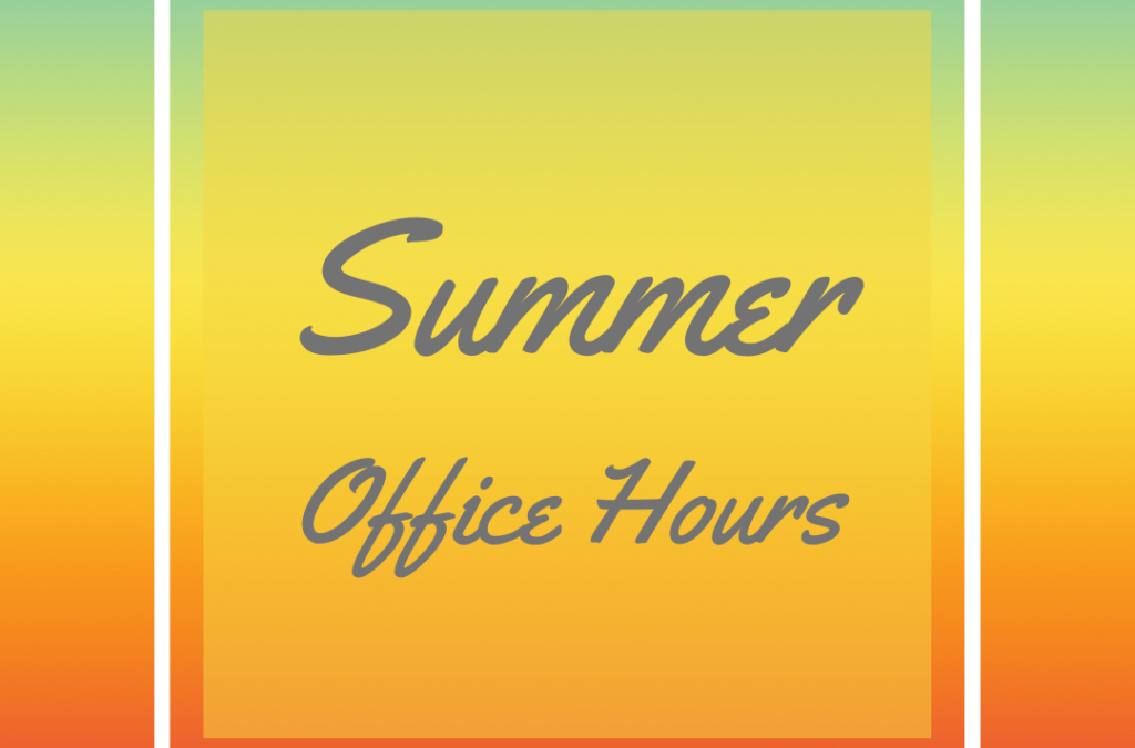 Summer Office Hours