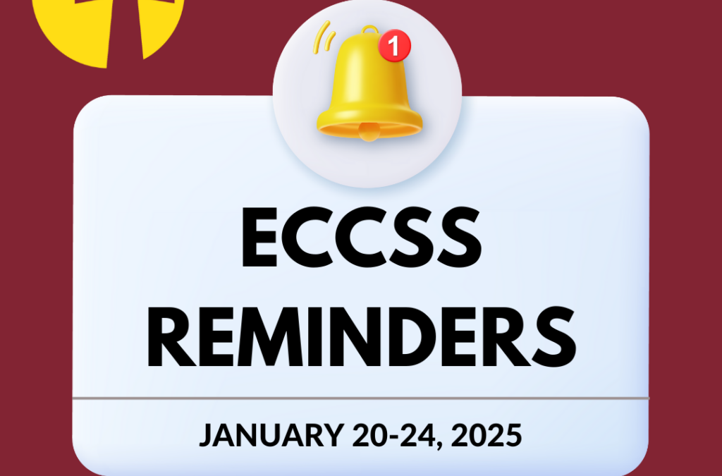 Reminder for January 20-24, 2025