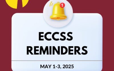 ECCSS REMINDERS MAY 1-3