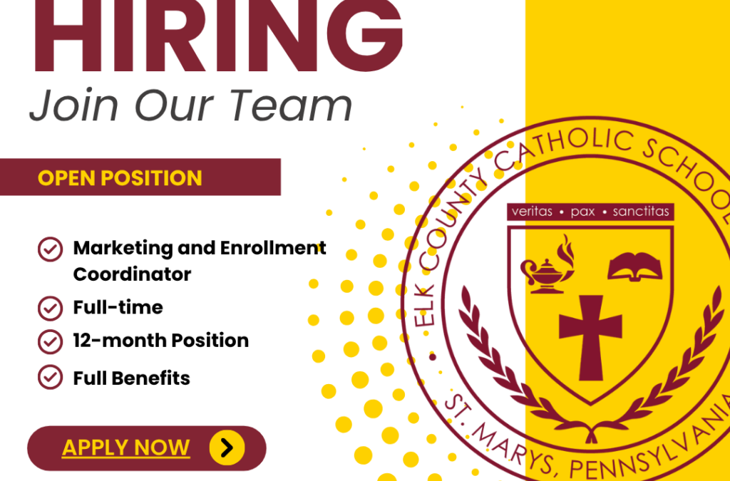 Now Hiring: Marketing and Enrollment Coordinator